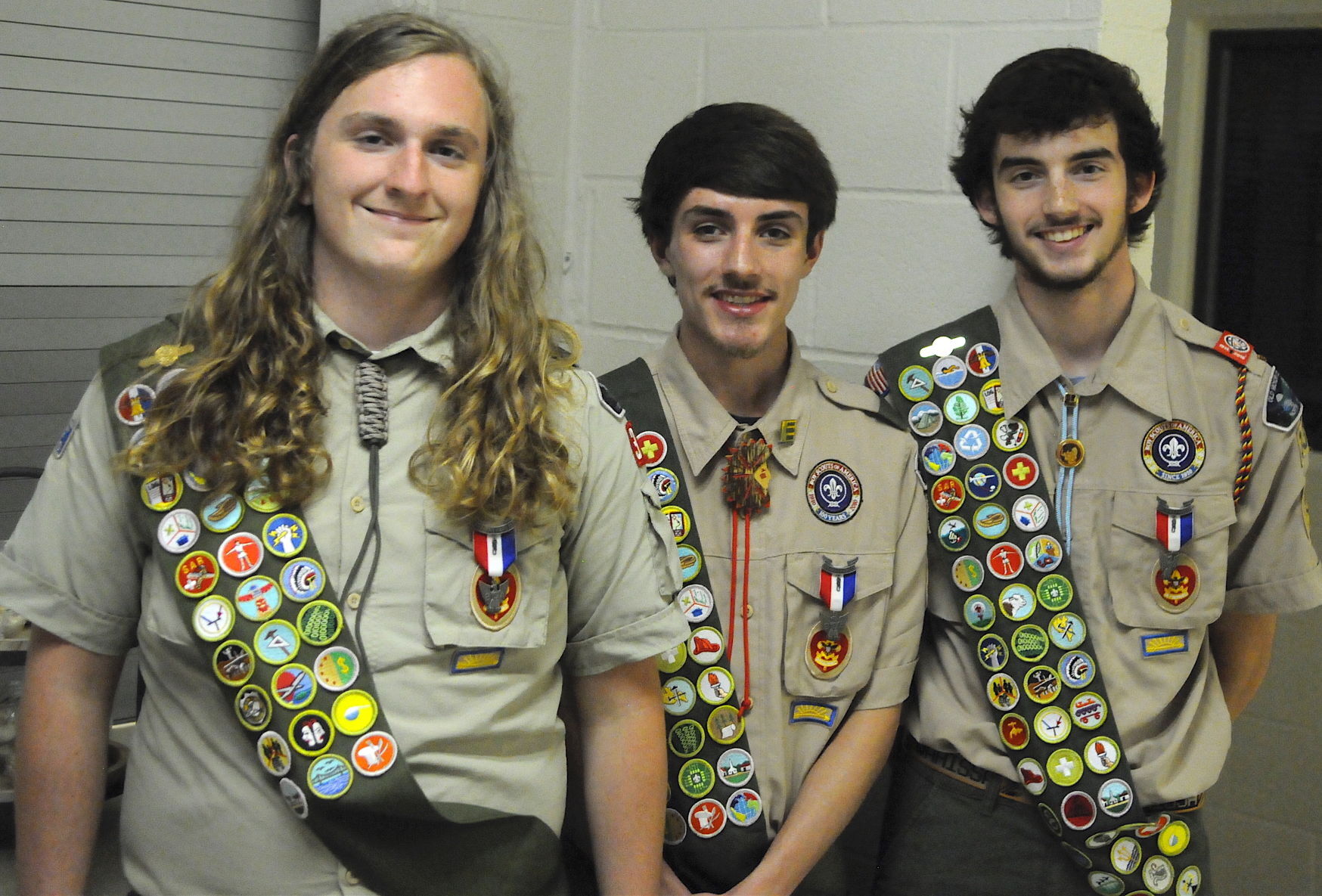 Three Eagle Scouts